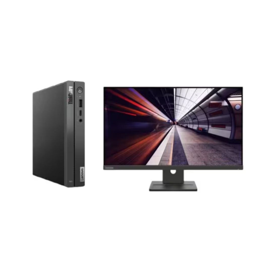 Combo PC Lenovo ThinkCentre Neo 50q Linux con Monitor Lenovo ThinkVision S22i-30 21.5 pulgadas Full HD 75Hz
