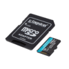 MicroSDXC Kingston Canvas Go! Plus 128GB Clase 10 U3 V30 con adaptador – Alta velocidad y resistencia