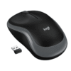 Mouse Logitech M185 inalámbrico negro con receptor USB nano
