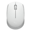 Logitech M170 Mouse inalámbrico blanco compacto con diseño ambidiestro y conexión USB 2.4GHz