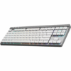 Teclado mecánico inalámbrico Logitech G515 LIGHTSPEED TKL blanco con iluminación RGB y diseño compacto
