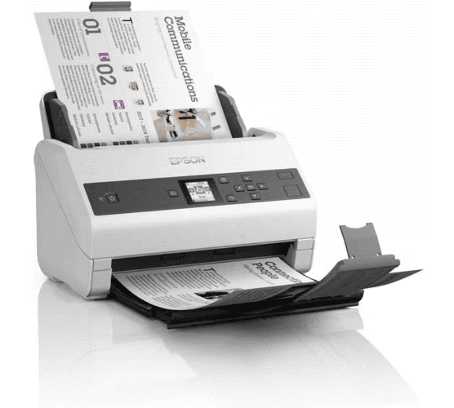 Escáner de documentos Epson WorkForce DS-870 con 65 ppm, dúplex automático y resolución de 600 ppp