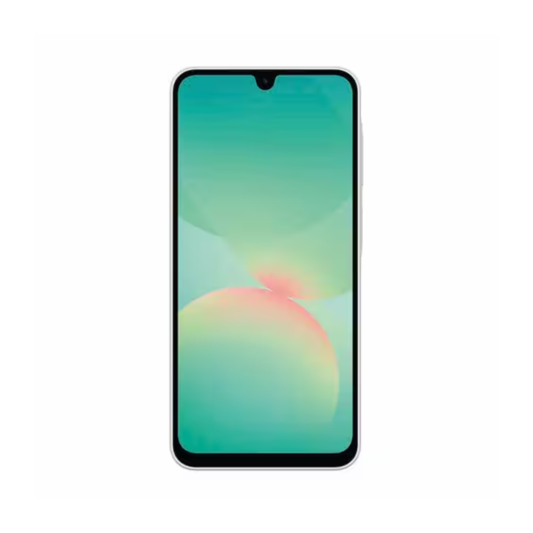Samsung Galaxy A26 5G Blanco con pantalla Super AMOLED 6.7”, 256GB, 8GB RAM y cámara de 50MP