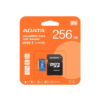Memoria Micro SD ADATA 256GB Clase 10 para smartphones, drones y consolas