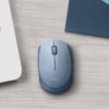 Logitech M170 Mouse inalámbrico Gris Azulado compacto con diseño ambidiestro y conexión USB 2.4GHz