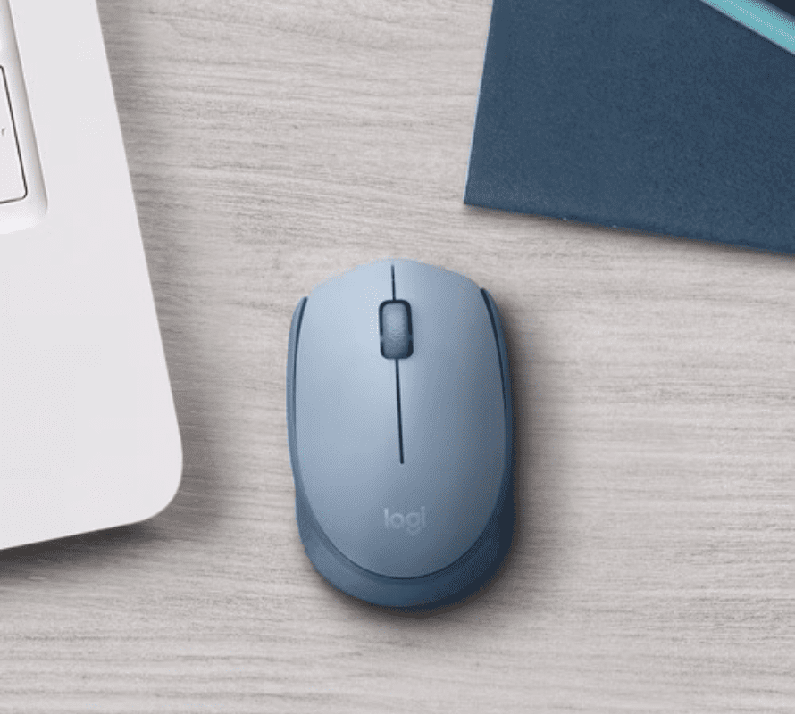 5 Logitech M170 Mouse inalámbrico Gris Azulado compacto con diseño ambidiestro y conexión USB 2.4GHz