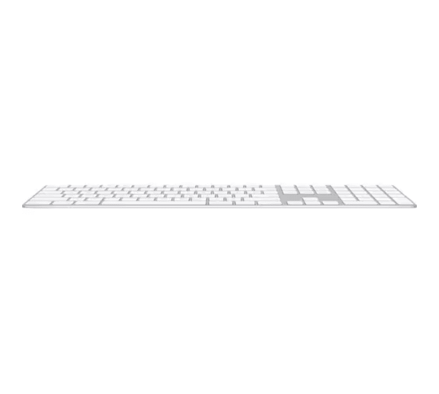 5 Teclado Apple Magic Keyboard con teclado numérico en español, color plata, inalámbrico y recargable
