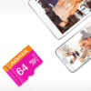 Memoria Micro SD ADATA 64GB Clase 10 para celulares, cámaras y consolas