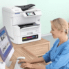 Multifuncional Epson WorkForce Pro EM-C8100 empresarial a color con impresión rápida y conectividad avanzada