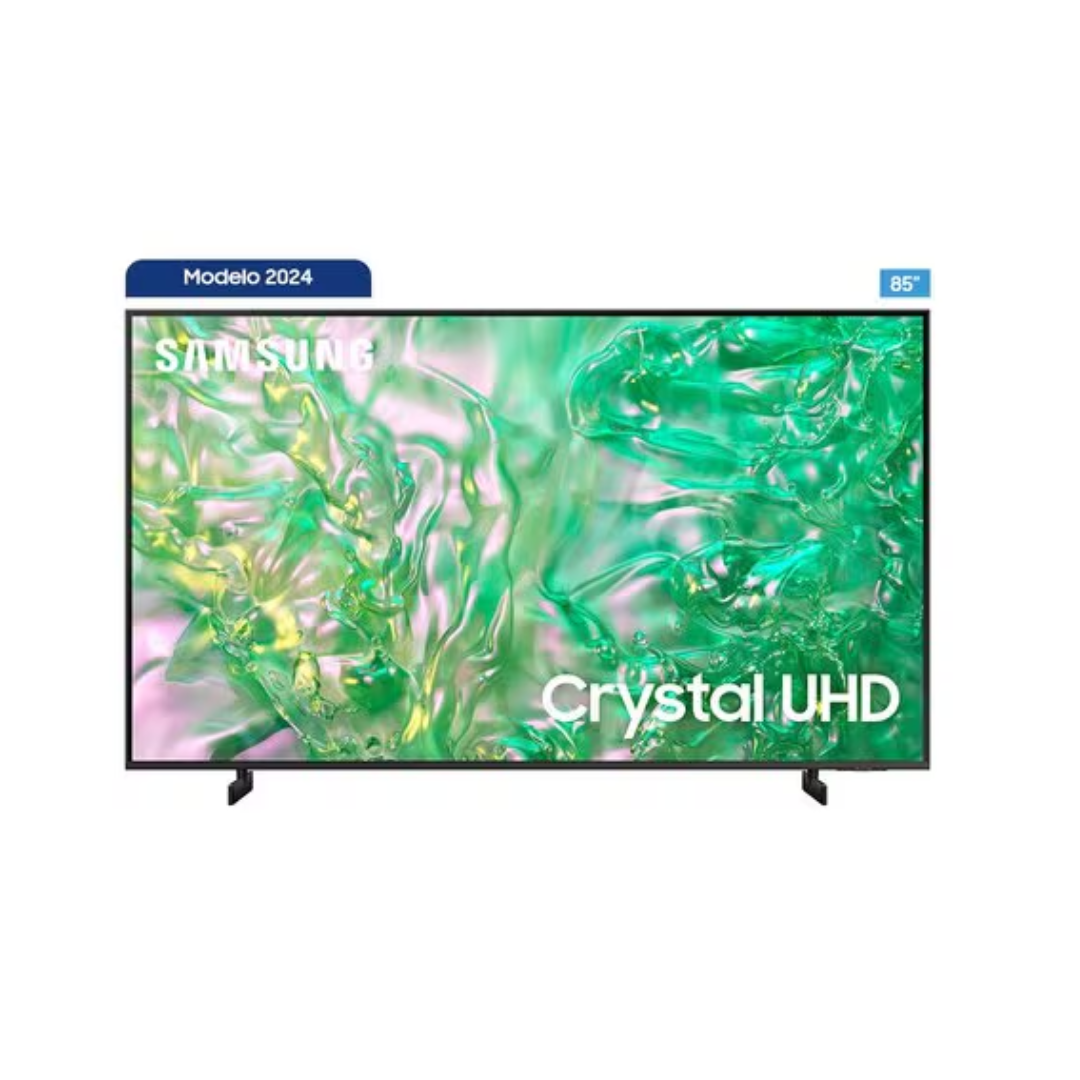 Samsung Crystal DU8000 85” Smart TV UHD 4K HDR10 con procesador Crystal 4K (UN85DU8000KXZL)