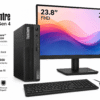 Computador Lenovo ThinkCentre neo 50q Gen 4 con procesador Intel Core i5-13420H, 16GB de memoria RAM, SSD de 512GB, Windows 11 Pro y monitor Lenovo S24i-40 Full HD de 23.8 pulgadas a 75Hz.