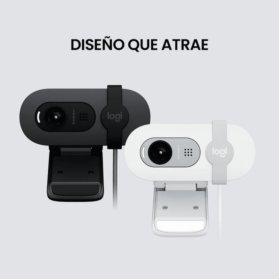 Cámara Web Logitech Brio 100 Full HD blanca