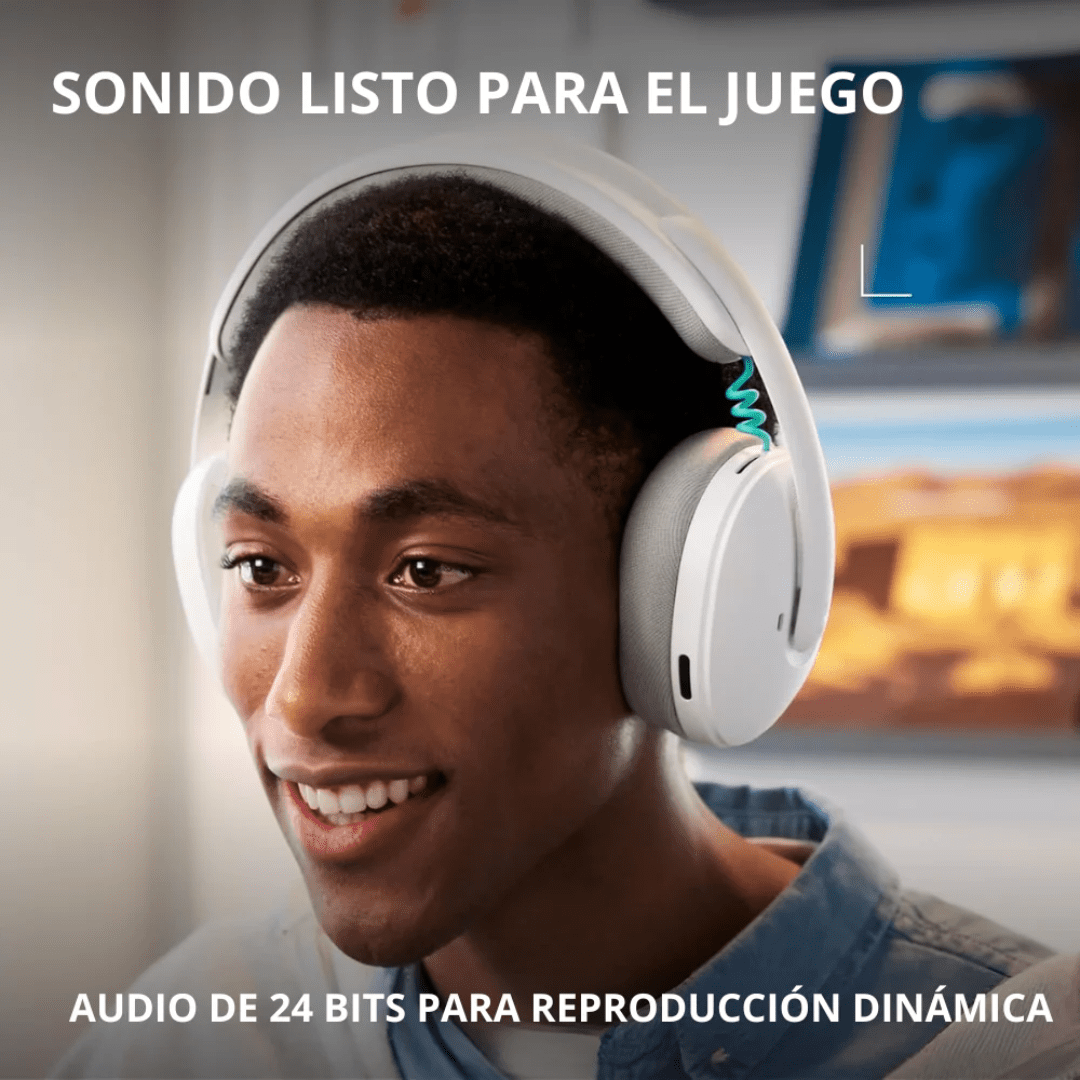 Diadema Logitech G325 Blanca Diadema gaming Logitech G325 blanca con micrófono
