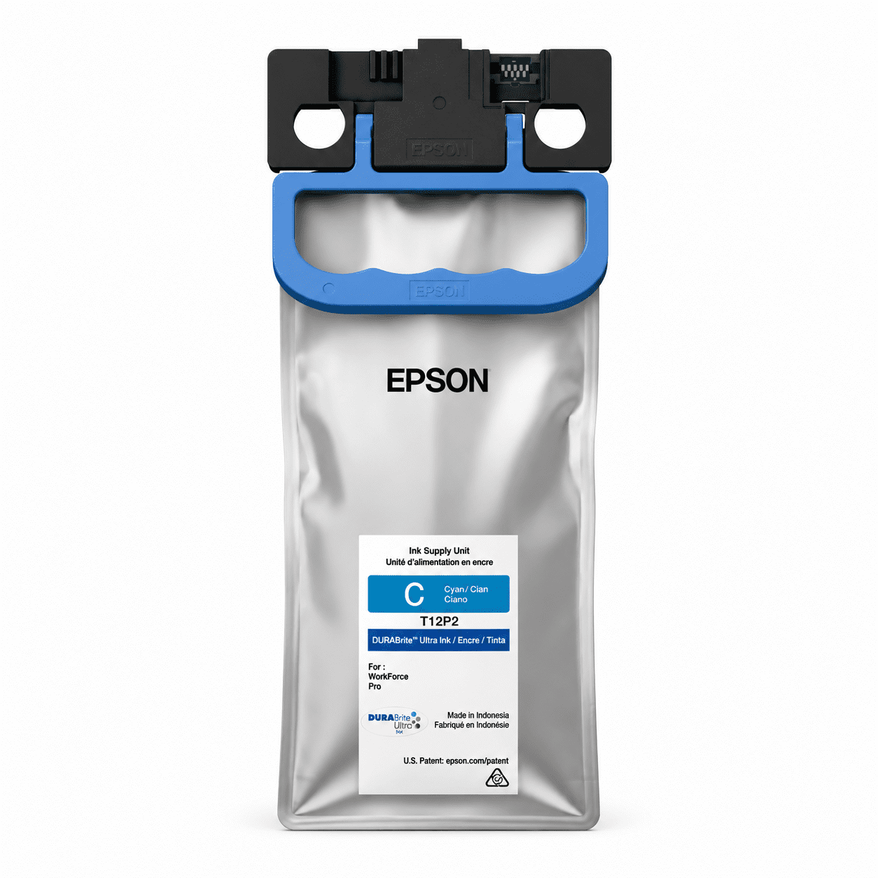 Bolsa de Tinta Epson T12P Cyan DURABrite Ultra de alto rendimiento para impresoras empresariales con capacidad de hasta 20.000 páginas