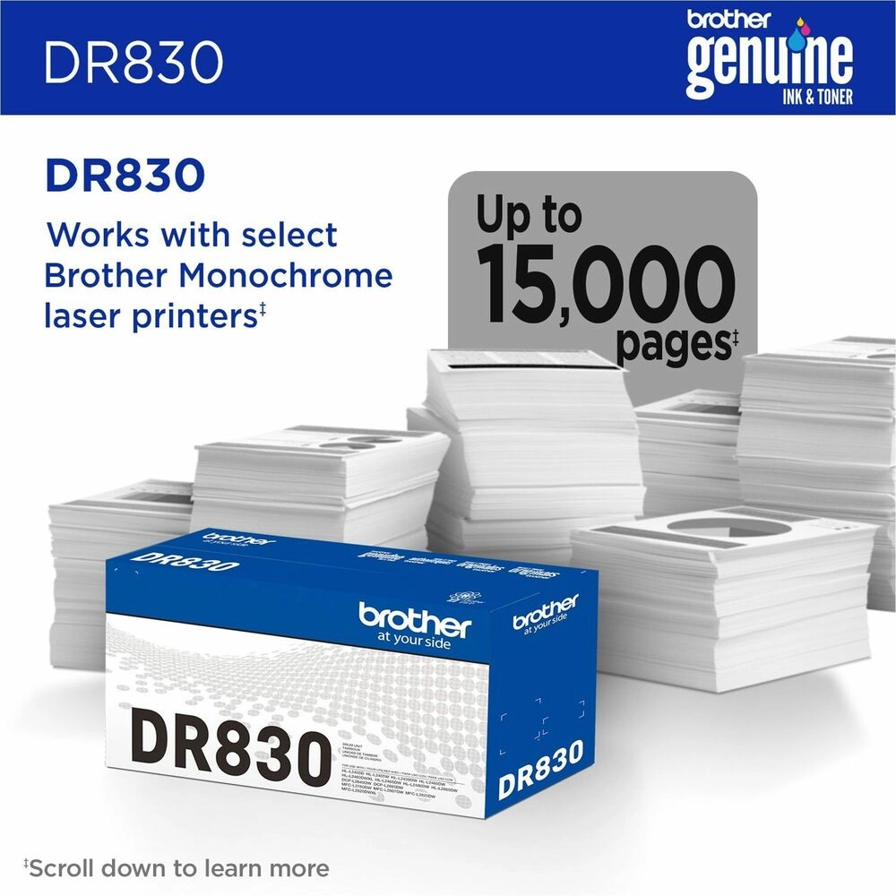 brother-dr830-tambor-original-laser-monocromatico-3.webp Brother DR830 Tambor Original - Alto Rendimiento para Impresoras Láser - Imagen 3