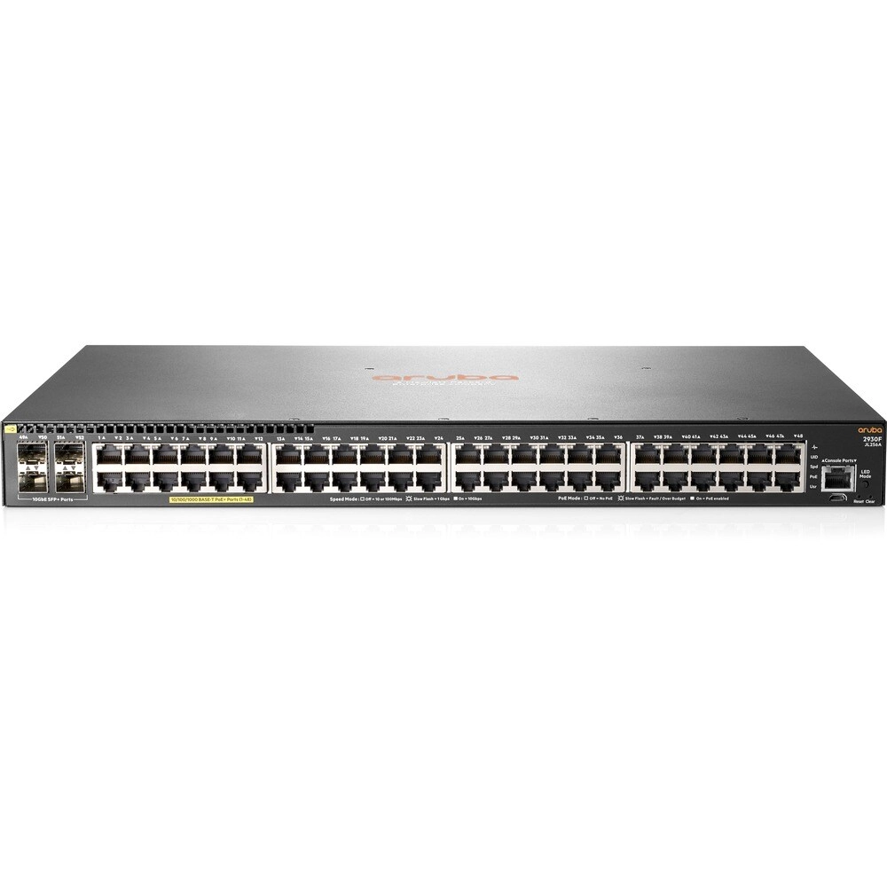 Switch HPE Aruba 2930F 48 Puertos PoE+ Gigabit con 4 SFP+ 10GbE Capa 3 - Imagen 2