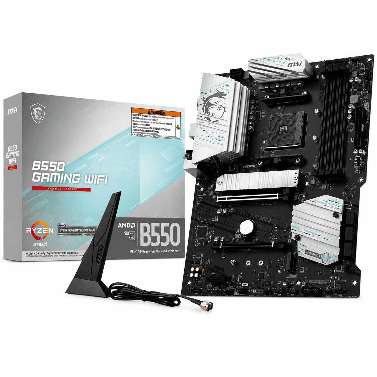 Tarjeta madre MSI B550 GAMING WIFI6E AM4 DDR4 ATX