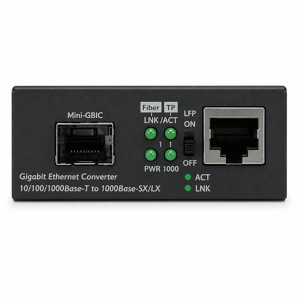 Convertidor de Medios Ethernet Gigabit SFP