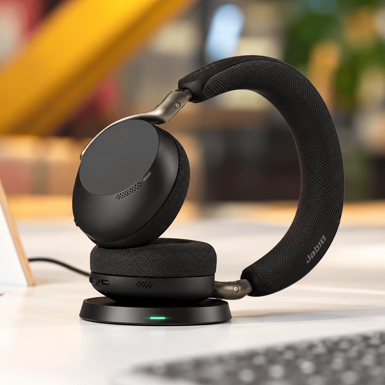 Diadema Jabra Evolve3 75 Bluetooth ANC Diadema Jabra Evolve3 75 negra inalámbrica Bluetooth ANC adaptativa con IA