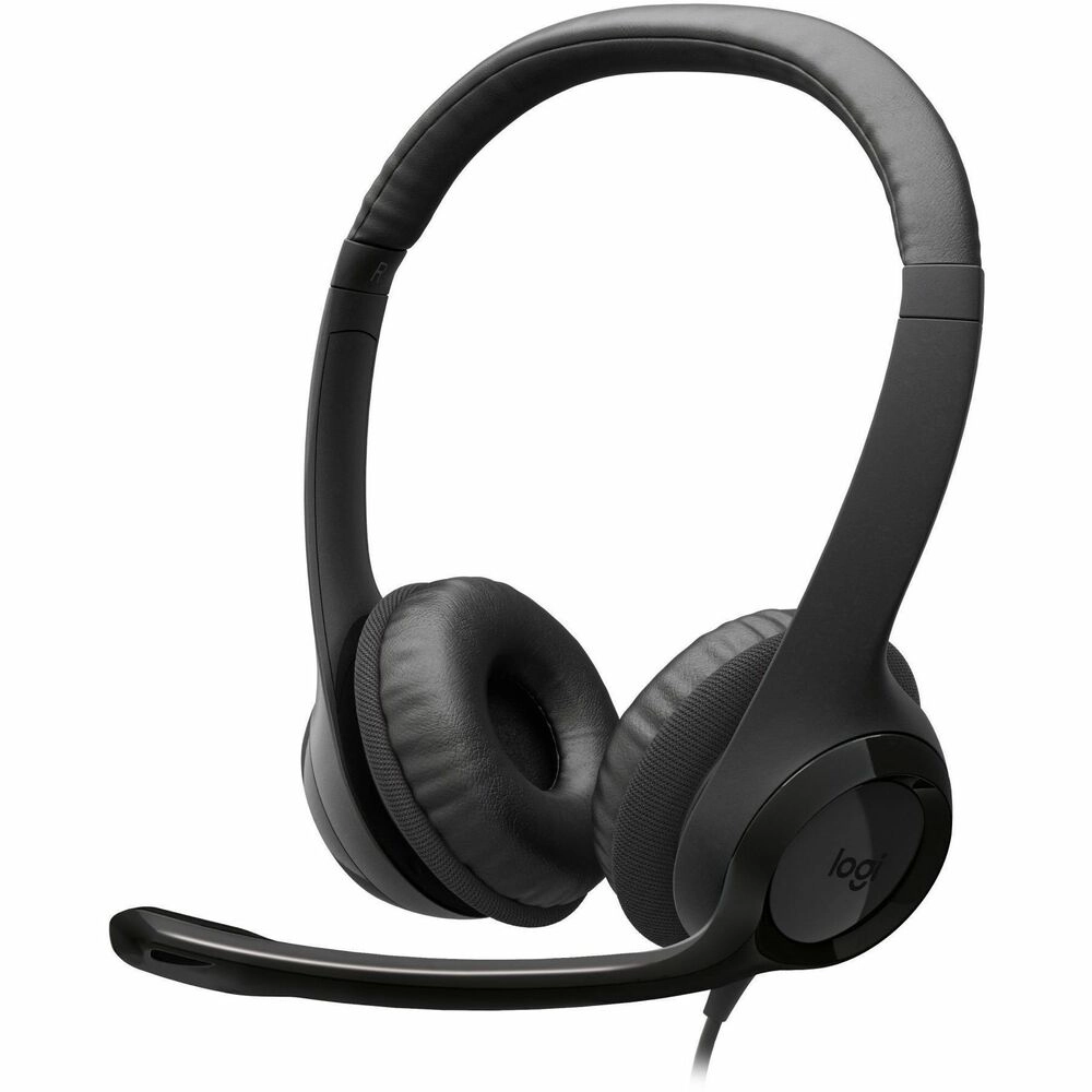 Logitech H390 USB-C Midnight Black 197g Estéreo Digital - Audífonos con micrófono para trabajo y reuniones sin complicaciones