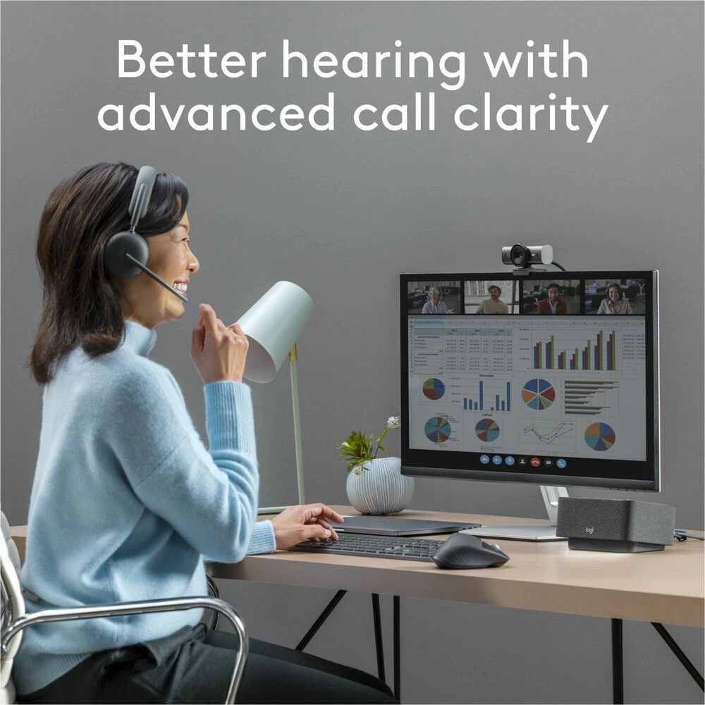 logitech-zone-wireless-2-auriculares-bluetooth-anc-teams-4.webp Logitech Zone Wireless 2 Headset Bluetooth 5.2 ANC Híbrida Gris - Concentración total en cada llamada