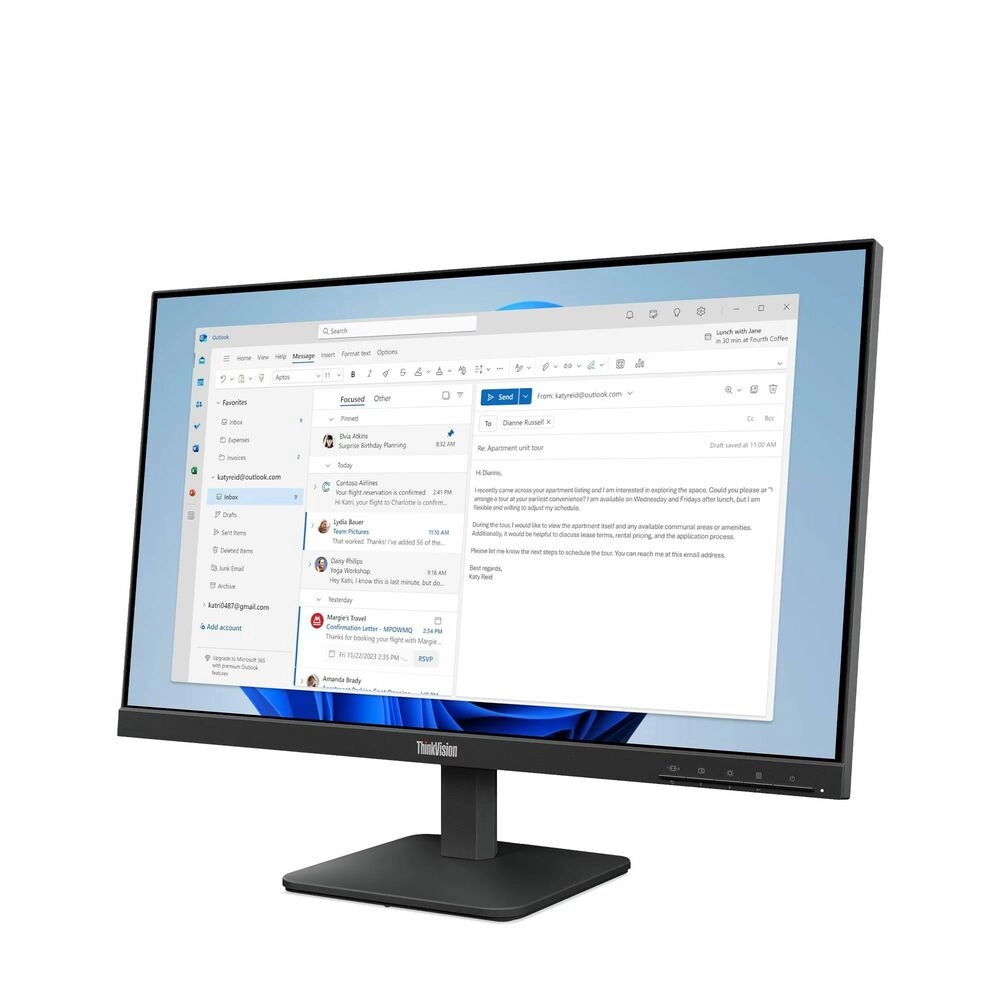 monitor-lenovo-thinkvision-s24-4e-238-full-hd-ips-100hz-negro-5.webp Lenovo ThinkVision S24-4e 23.8" Full HD IPS 100Hz Negro Raven - El monitor profesional que cuida tu vista