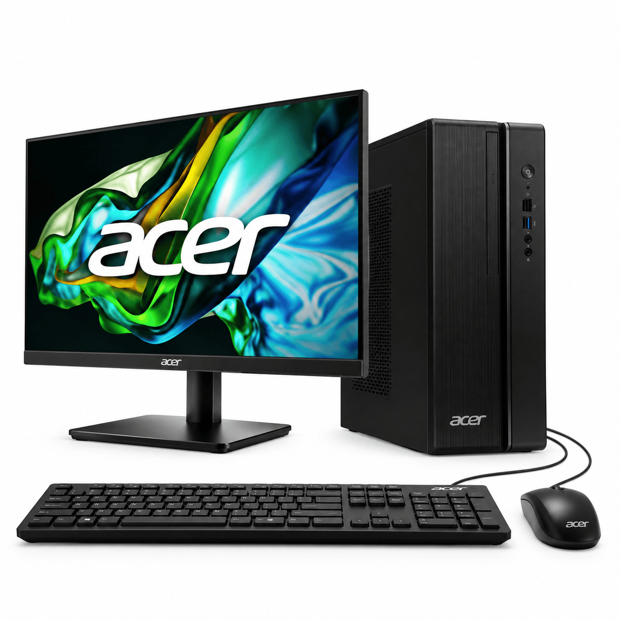 Computador Acer Veriton 2000 VX2720G-LD11 Compact Tower con monitor Acer KA242Y 23.8 pulgadas