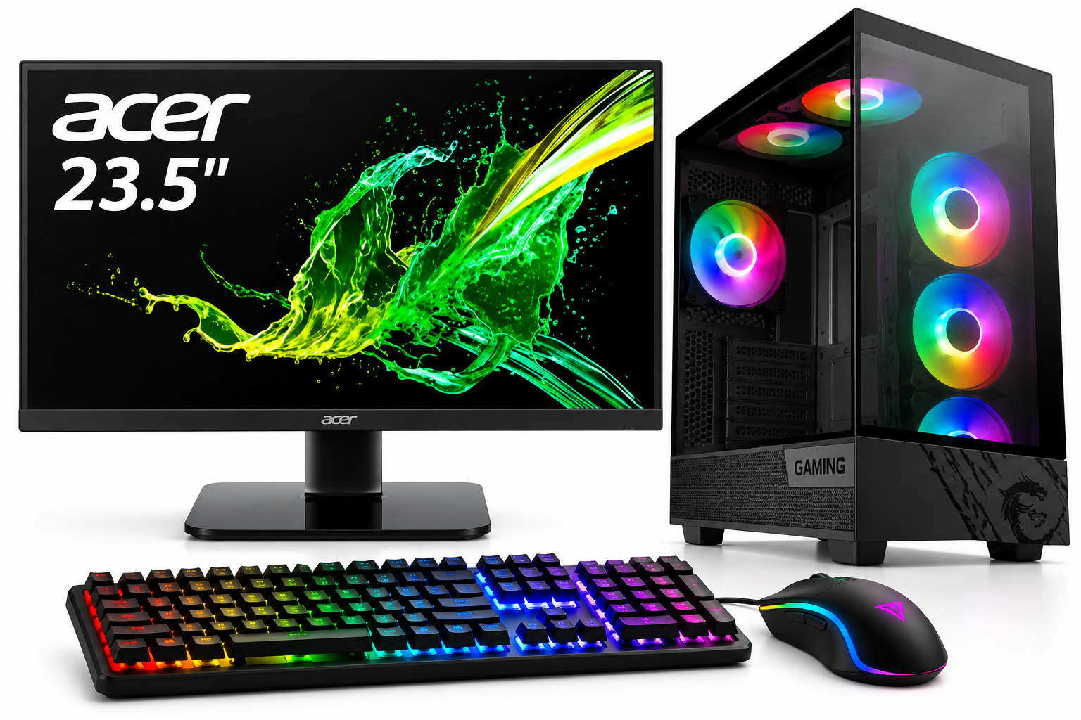 Equipo Power Group R57162MB5X con monitor Acer KA242Y de 23.8 pulgadas