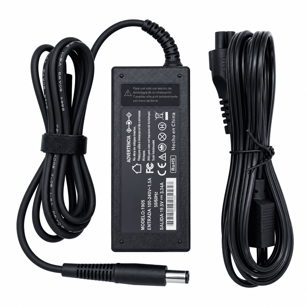 Cargador para portátil Dell 65W 19.5V 3.34A adaptador de corriente