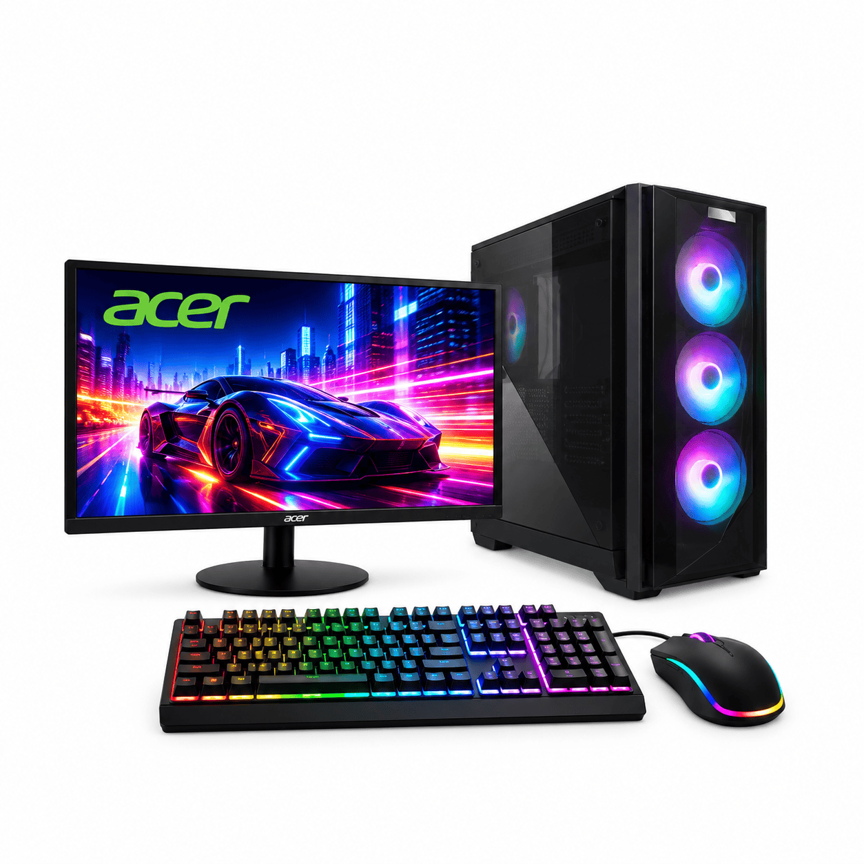 Kit gaming Acer con iluminación RGB