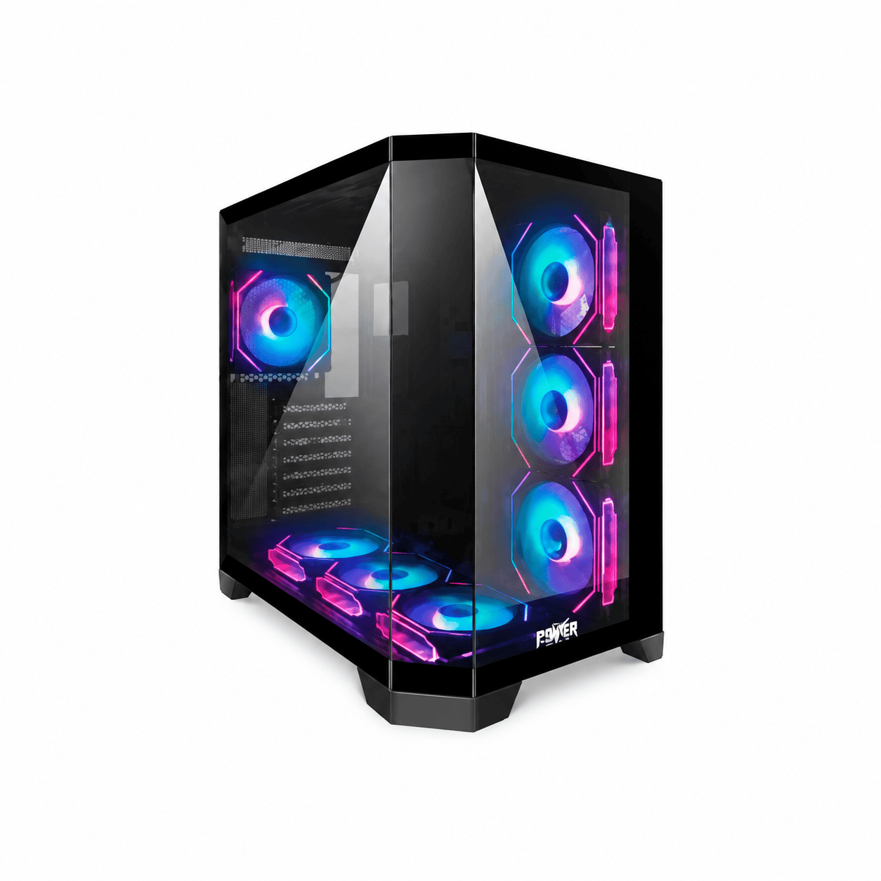 Chasis W75 Negro + fuente de poder Power Group 600W 80 Plus Bronce