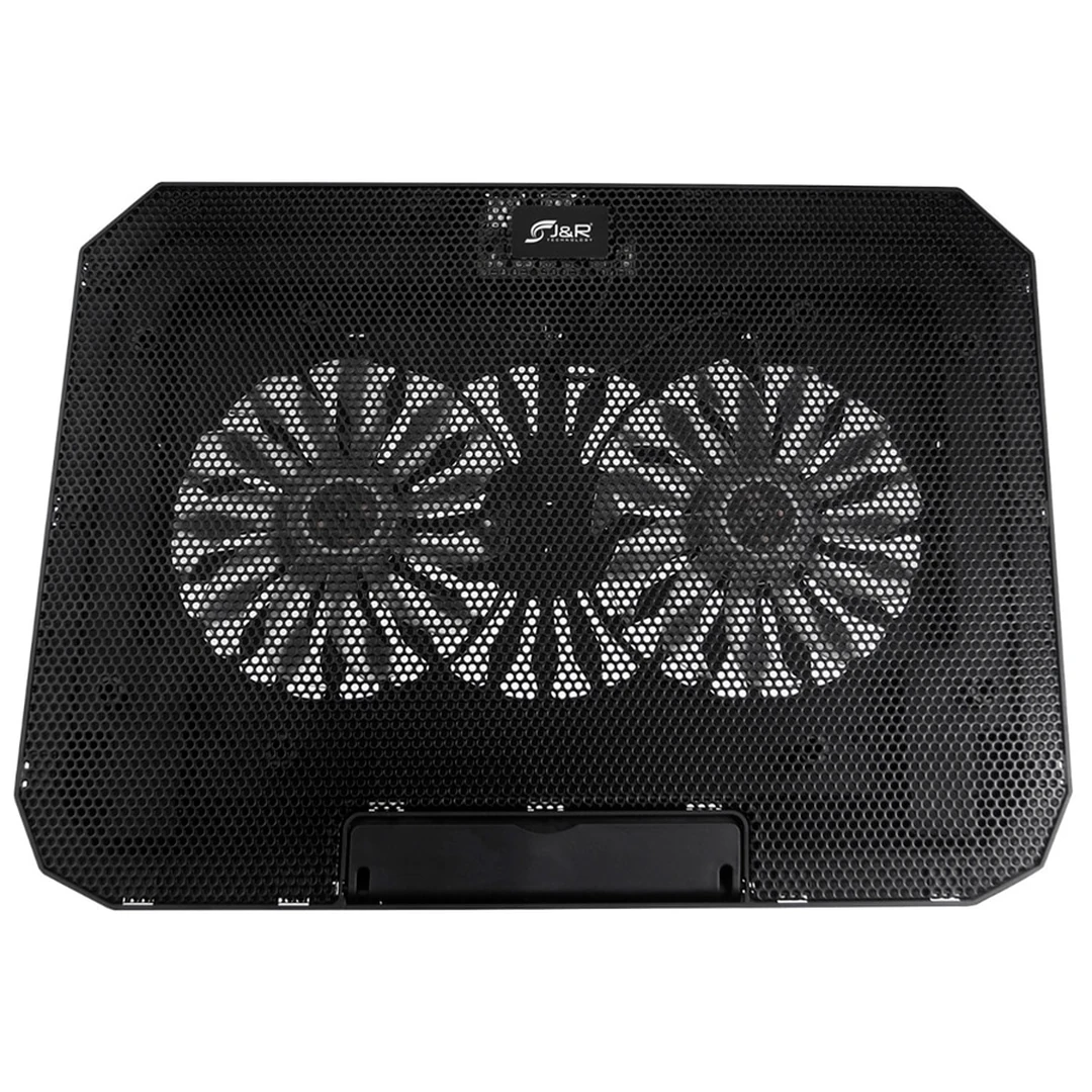 Base Refrigerante Gamer J&R Hold BRJR-020 con 2 Ventiladores Iluminados y Soporte para Celular