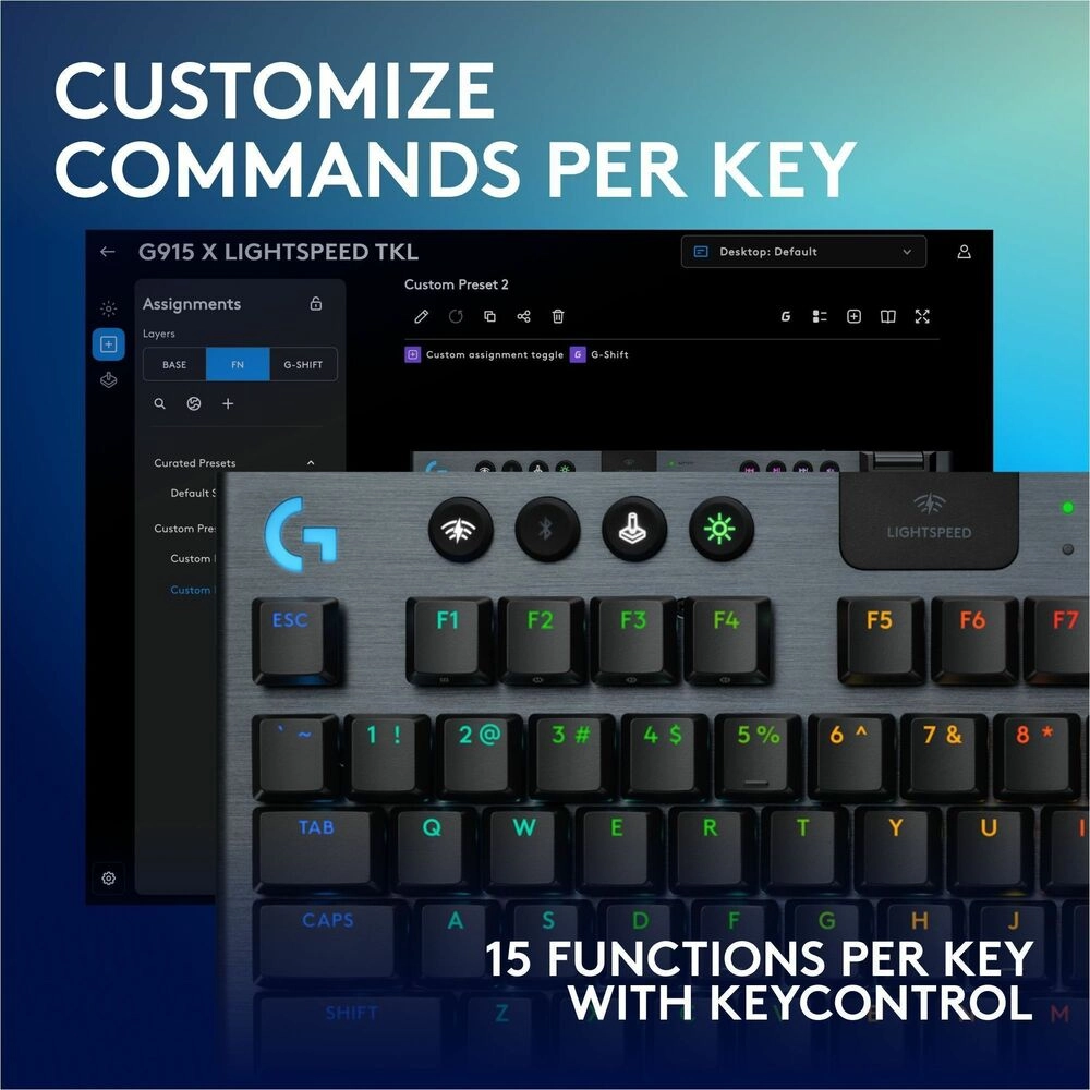 logitech-g915-x-lightspeed-tkl-teclado-gaming-inalambrico-mecanico-5.webp Logitech G915 X LIGHTSPEED TKL Teclado Gaming Inalámbrico Mecánico Táctil